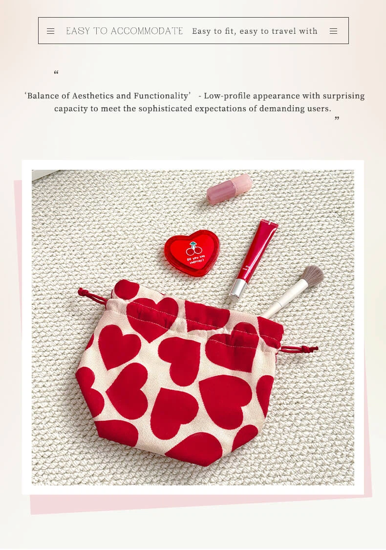 Womens drawstring portable cosmetic bag-6